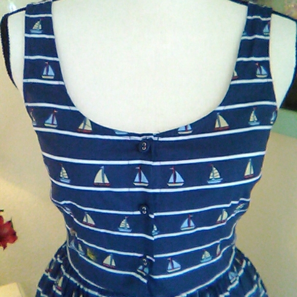 Sugarhill Boutique Sailboat Button Front Dress - Picture 2 of 10